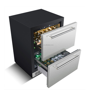 Réfrigérateur à tiroir extérieur 154 en acier inoxydable de 24 pouces et 304 boîtes Réfrigérateur à boissons extérieur intégré à tiroir intérieur - Product Image 5