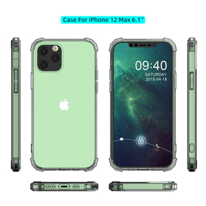 Funda protectora para teléfono móvil iPhone 12 Max, transparente, de gel suave, con protección TPU a prueba de golpes, 3D, anticaídas, 360 grados, cobertura total. - Product Image 6