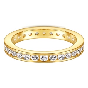 Anillo de Diamante Cultivado en Laboratorio, Certificado IGI, Corte Redondo, 1CT, Oro Sólido de 14K, 18K, 10K, Joyería de Compromiso y Boda - Product Image 1