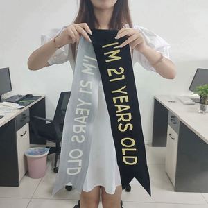 Meilleures ventes : Écharpe de corps en ruban personnalisée pour concours de beauté et anniversaire - Product Image 6