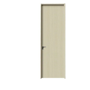 Porte d'hôtel en bois ignifugée au design moderne, insonorisée, sans peinture pour l'intérieur résidentiel, en fibre de verre pour l'extérieur. - Product Image 1