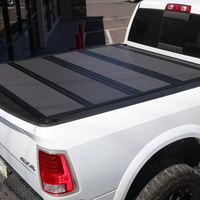 Couvercle coulissant en aluminium à trois volets pour Chevrolet Colorado Topper Quad-Fold Heavy-Duty Hard Four-Fold Cover