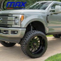 Jantes forgées en alliage d'aluminium poli 24x14 8x6.5 28x16 24x16 30x16 8x170 8x180 pour Ford F150 F-250 Dodge Ram 1500 2500