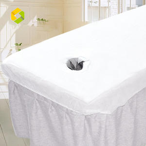Couvre-lit jetable tissu non tissé respirant PP couvre-lit de beauté couvre-lit de massage avec bandes élastiques - Product Image 3