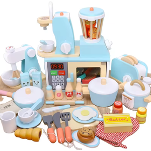 Set <span class=keywords><strong>di</strong></span> Giocattoli da <span class=keywords><strong>Cucina</strong></span> in Legno Yobell, Gioco <span class=keywords><strong>di</strong></span> Ruolo Multicolore per Età 2-13 Anni, Giochi Educativi STEM Unisex per Allenamento Fisico - Product Image 1