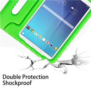 เคสแท็บเล็ต HGD รุ่น Simple สำหรับ Samsung Galaxy Tab E 9.6 นิ้ว T560/T561 ป้องกันอย่างดี พร้อมขาตั้งสำหรับเด็ก และหูหิ้ว - Product Image 5