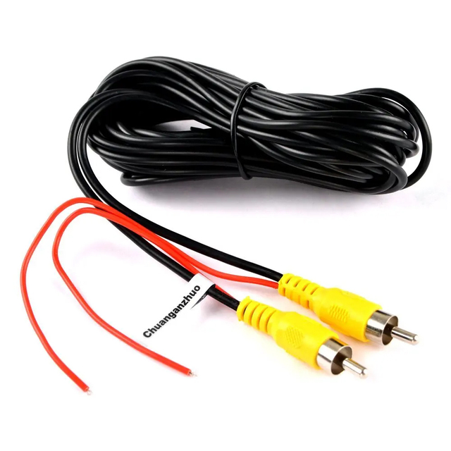 AV Cable Universal Auto RCA AV Cable Wire Harness for Car Rear View Camera Parking