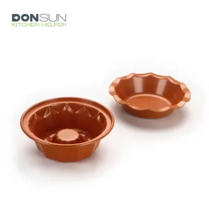 5-Inch Non-stick Baja Karbon Mini Bundt Pan Kue Unik Pan