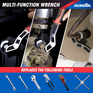 6 "/8"/10 "/12" đa chức năng điều chỉnh cờ lê phổ CRV thép cờ lê công cụ cho ô tô Hệ thống ống nước OEM bán buôn - Product Image 5