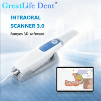 Greatlife Dent Runyes V3 Pro Scanner intra-oral dentaire, système informatique tout-en-un, ventes directes usine, chariots mobiles, scanner intra-oral 3D