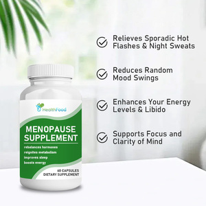 Private Label Menopause <b>Supplement</b> Capsules with Green Tea Leaf Extract Relieves Sporadic Hot Flashes & Night Sweats Capsules - Product Image 2