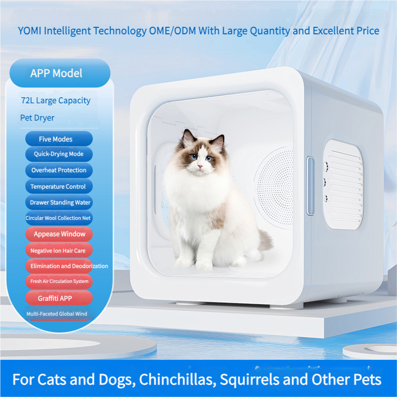 Boîte de séchage pour animaux de compagnie améliorée White-App