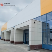 Edificio Prefabricado Moderno de Acero Ligero de Buena Calidad, Estructuras de Acero, Sala de Exposiciones