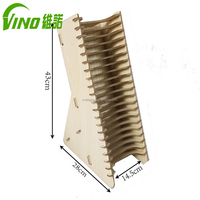 Boîte de rangement en bois durable, personnalisable, pour cartes, avec 1 ou 6 compartiments, étui pour CD de 120 mm