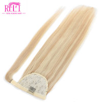 Extension de cheveux 100 naturels Remy indiens, cheveux bruts, queue de cheval vierge non traité, bon marché