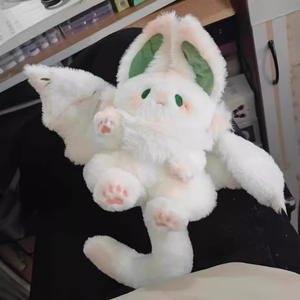 Di alta qualità carino grande pipistrello peluche peluche peluche peluche di coniglio bianco farcito bambola di bambù piccola mosca topolino giocattoli di peluche - Product Image 5