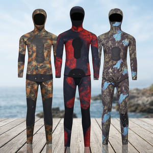 Traje de Neopreno Transpirable de 5.0mm, Talla Grande, para Pesca Submarina, Camuflaje, con Capucha y Manga Larga, para Buceo Libre, Surf y Pesca - Product Image 3