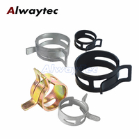 Pince de tube OEM de haute qualité faite en usine sur mesure toutes sortes de colliers de serrage de carburant noir à ressort système de mesure métrique en métal