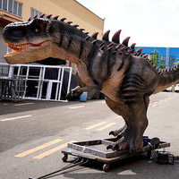 Simulateur d'intérieur réaliste de modèle de dinosaure Animatronic électrique de taille réelle pour des enfants pour des parcs d'aventure de centres commerciaux