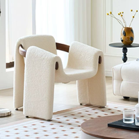 Fauteuil en bois blanc français durable et rafraîchissant pour salon, balcon, chaise de loisirs, mobilier d'hôtel