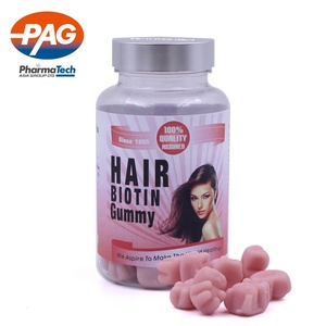 OEM ODM vegetariano crescita dei <span class=keywords><strong>capelli</strong></span> pelle e unghie vitamine Gummies orso con integratore di biotina - Product Image 1