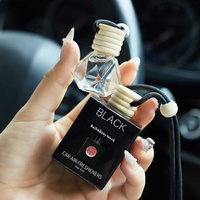 Bouteille en Verre Personnalisée pour Voitures, Diffuseur de Parfum Suspendu, Désodorisant à Huiles Essentielles pour Auto