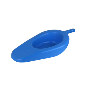 Plastic Bedpan For Elderly And Pregnant Women Thickened Blue Plastic Squat Pan With Handle - Product Image 1