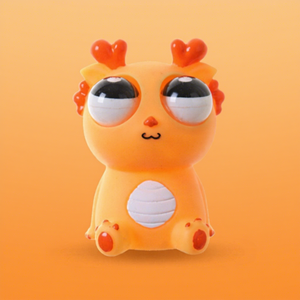 Juguete de Peluche Dragón Pequeño, Juguete Antiestrés Creativo con Ojos Saltones, Material de Goma TPR, Juguete Blandito para Aliviar la Ansiedad para Niños y Adultos - Product Image 5