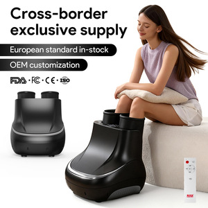 Masajeador de pies con cobertura total, calefacción, airbag, amasamiento, masaje de piernas y pies, uso doméstico, con enchufe, color negro - Product Image 3
