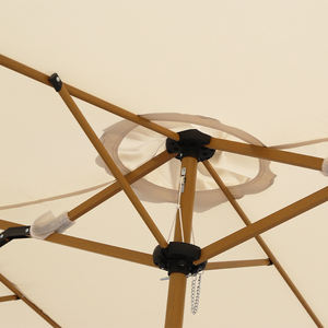 Sombrilla Moderna Plegable Impermeable de Tres Cabezas <span class=keywords><strong>para</strong></span> Restaurante, Hotel, Muebles de Exterior, Parasol <span class=keywords><strong>para</strong></span> Terraza - Product Image 4