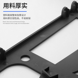 Plastic Flip Shoe Rack Double Layer Wall Mounted Foldable <b>Storage</b> Holder for Entryway Shoe Cabinet - Product Image 3