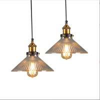Lampu Gantung LED Vintage Gaya Farmhouse WELLIN WBL200 Kaca Warna Putih Hangat Perunggu E27 Dekorasi Rumah Garansi 3 Tahun