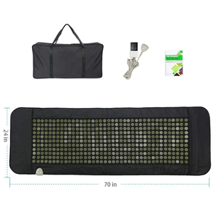 24 ''x 70'' UTK Matelas chauffant à infrarouge lointain pour le soulagement de la douleur en jade naturel - Product Image 1