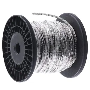 批发价格Inox电缆不锈钢316钢丝绳钢丝绳7x19钢丝绳中国供应商