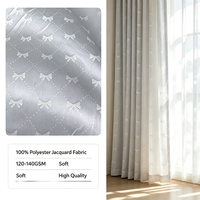 Tissu décoratif jacquard 100 % polyester anti-plis sur mesure pour rideaux de fenêtre de villa, appartement, hôtel et décoration intérieure