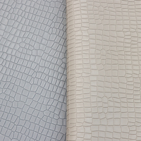 Cuir synthétique PVC gaufré motif crocodile 1,2 mm pour sacs à main, chaussures et matériaux de rembourrage