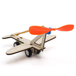 Avion en bois à friction avec hélice à élastique pour enfants, modèle éducatif STEM, DIY, 8 à 13 ans, unisexe - Product Image 4
