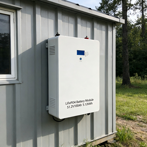 Módulo de batería LiFePO4 de 5.12KWh 51.2V 100Ah para montaje en pared, para sistema de almacenamiento de energía solar doméstico con BMS - Product Image 3