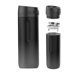 Bán buôn du lịch ngoài trời motivational nước bằng thép không gỉ chai đôi cách nhiệt nước Flask với Push Switch