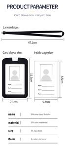 <span class=keywords><strong>Porte</strong></span>-<span class=keywords><strong>badge</strong></span> avec lanière avec logo <span class=keywords><strong>Porte</strong></span>-<span class=keywords><strong>badge</strong></span> de carte d'identité en silicone personnalisé Lanière de mode avec <span class=keywords><strong>porte</strong></span>-carte d'identité - Product Image 6