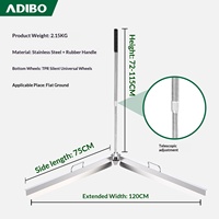 Collecteur de balles de badminton Aidibao S-021 - Outil d'entraînement de badminton télescopique portable pliable pour ramassage rapide des balles