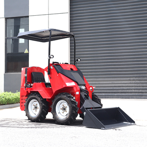 Mini-chargeuse compacte sur pneus avec moteur Kubota, livraison gratuite, certifiée CE EPA, hydraulique, avec accessoires. - Product Image 3