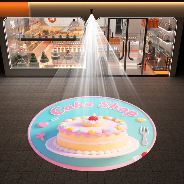 Custom Logo Projector Light Outdoor Waterproof Gobo Projector 40W60W 100W 150W 200W LED Advertising Lights for Business Branding