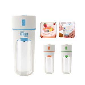 Blender personnel à 6 lames avec logo personnalisé pour le camping en plein air, mini mixeur automatique portable, presse-agrumes électrique USB - Product Image 1