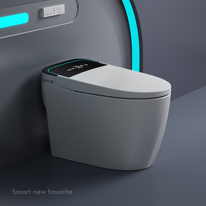 <span class=keywords><strong>WC</strong></span> Intelligente Monoblocco Moderno con Riscaldamento Istantaneo, Coperchio Automatico, Senza Bordo, Scarico Sifonico, Adatto per Hotel - Product Image 1