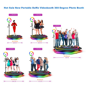 Esagonale vendita calda 360 fase rotante cabina fotografica cabina fotografica 360 cabina Video 360 Spinner per la festa di nozze - Product Image 4