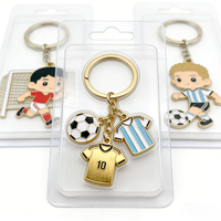 Porte-clés personnalisé en métal, logo en alliage de zinc, balle de tennis, volley-ball, football, émail personnalisable, design original, pour footballeurs, mignon et personnalisé