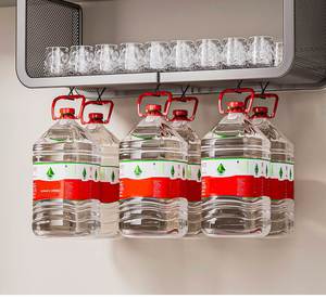 Organizador de Escritorio de Malla, Estante de Almacenamiento Debajo del Estante, Ahorro de Espacio, Organizador de Encimera para Oficina, Cocina, Baño, Cesta Colgante de Metal - Product Image 1