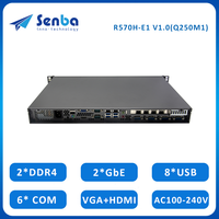 Servidor en Rack 1U R570H-E1(Q250M1) 2 Lan LGA1151 DDR4 Máx. 64GB PS2 PCI-E3.0 X16 SATA3.0 MSATA 8 USB 6 COM