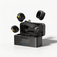 Kit d'équipement de podcast : Micro-cravate omnidirectionnel sans fil 2.4G, Interface audio, Ensemble de studio d'enregistrement, Microphone à condensateur pour DSLR